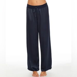 PJ Harlow Jolie Satin Pant in Navy